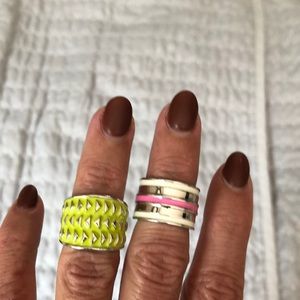 2 Lia Sophia rings